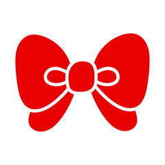 ribbon, gift ribbon bow,Shiny red satin ribbon on white background. Vector red bow and ribbon. Christmas gift, valentines day, birthday wrapping element