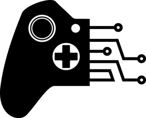 Half game joystick with circuit