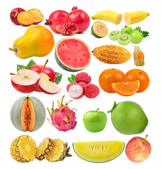 plum; Pomegranate; banana; papaya; betel; areca; watermelon; Indiangooseberry; cocoa; apple; lychee; orange; melon; dragon fruit; apple; pineapples on transparent png