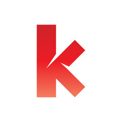 Monogram initial K letter mark logo design. Monogram design vector K logo. Monogram initial letter mark K logo. Design simple K monogram.