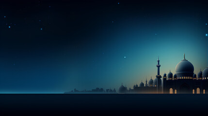 Fototapeta na wymiar Ramadan background, solid, empty