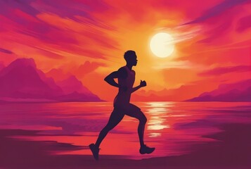 Athlete runner feet running on road, Jogging concept at outdoors. Man running for exercise.