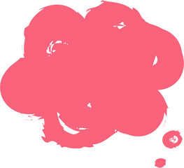 Colorful pastel pink color speech bubble balloon icon sticker memo keyword planner text box banner, flat png transparent element design