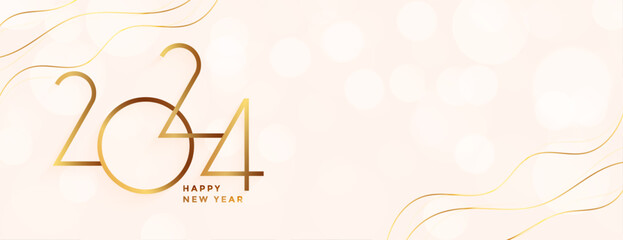 happy new year 2024 holiday banner design