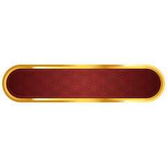  luxury golden arabic islamic banner pattern title frame text box transparent background