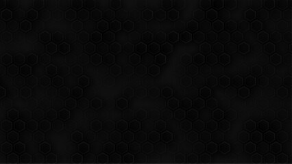 Abstract black texture background hexagon