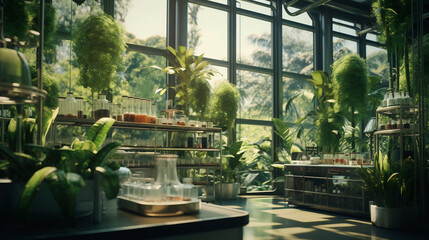 Fototapeta premium Plant Research Center Lab, technology lab, science lab, scientist