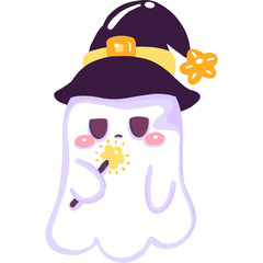 Halloween the witch ghost