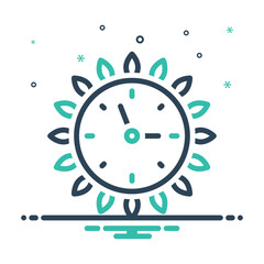 Mix  icon for clock 