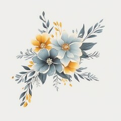 Obraz premium Lovely flower illustration for creative projects