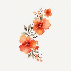 Fresh watercolor petals for creative projects