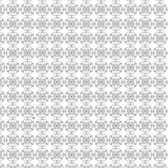 ogee seamless pattern monochrome geometric background. Vector illustration