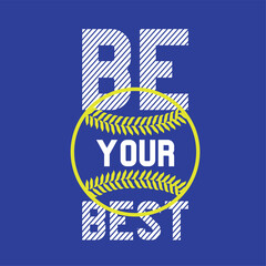 tee print design with baseball ball drawing as vector