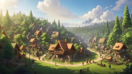 house in the mountains.