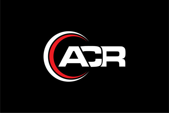 ACR creative letter shield logo design vector icon illustration