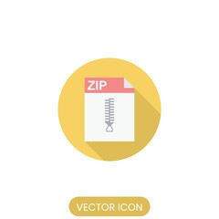 zip file icon with isolated white background