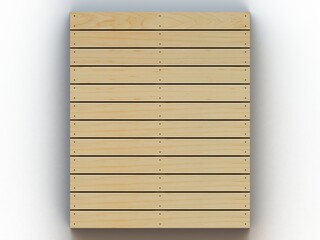 Wood Block Pallet 48 x 40 in 3D model
