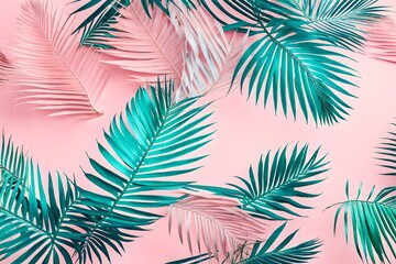 Naklejka premium seamless background with palm trees