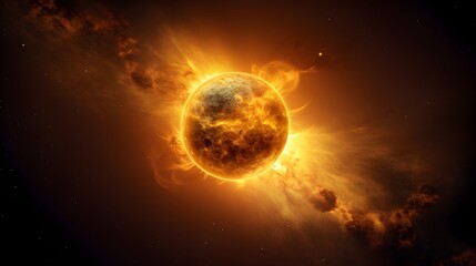 Obraz na płótnie Canvas Die Sonne: Lebensspender und Energielieferant unseres Planeten