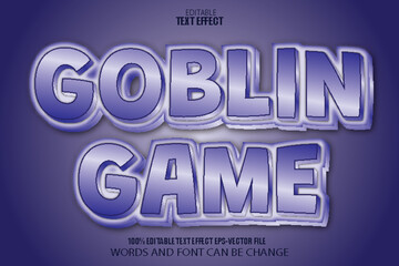 Goblin Game Editable Text Effect Modern Style