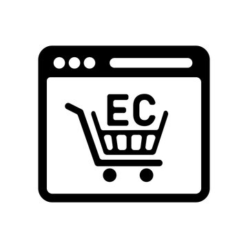 E-commerce site vector icon illustration