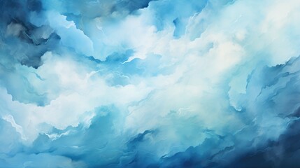 Dark Blue watercolor art background, modern minimalist abstract art painting background