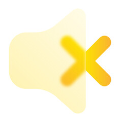 Volume Mute Glassmorphism UI Icon Sign and Symbol Design Illustrator Png Svg	