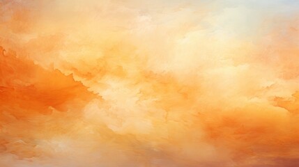 Abstract Orange watercolor paint background - obrazy, fototapety, plakaty