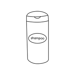 Vector illustration of hair shampoo.