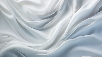Fototapeta premium white Silk Waves Background