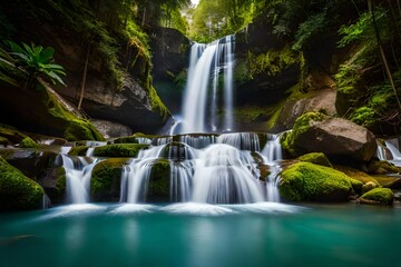 Obraz premium waterfall in the jungle