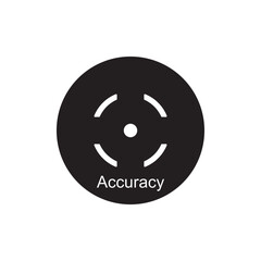 accuracy icon vector