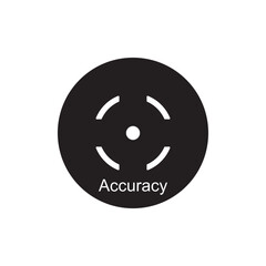 accuracy icon vector