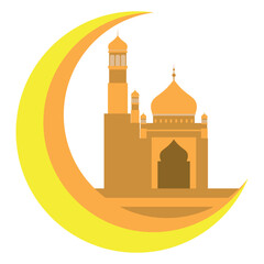 Mosque and Moon