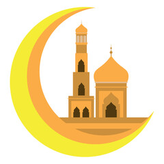 Mosque and Moon