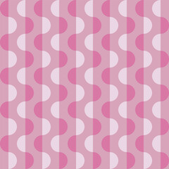 Abstract small with pink color half circles seamless pattern for web, print, textile, wallpaper, gift wrapping paper and other.