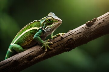 Fototapeta premium lizard on a tree