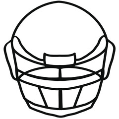 Rugby sports helmet.