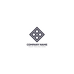 Geometric ceramics and tile floor industry logo design vector graphic