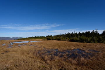 Obraz premium Climbing Mount Taishaku and Tashiro, Fukushima, Japan