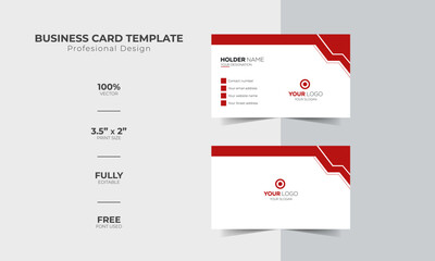 Creative unique, Professional, Luxury, Modern and simple corporate business visiting card design template ideas for personal identity stock illustration
