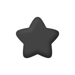 3d Star icon vector illustration
