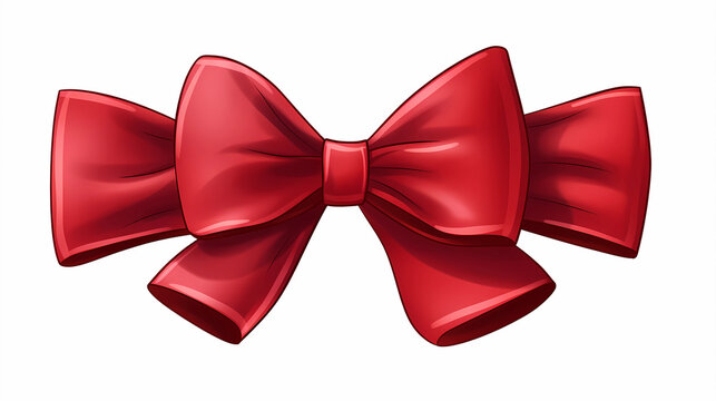 Red Bow A Cartoon Illustration Of A Red Bow Stock Vector Image Art Alamy
