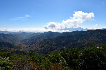 Fototapeta na wymiar Climbing Mount Taishaku and Tashiro, Fukushima, Japan