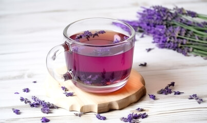 lavender tea , healthy relax drink