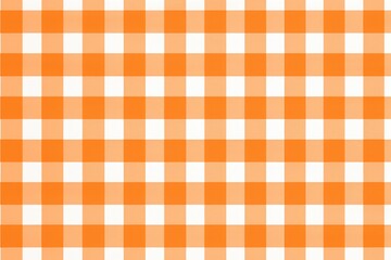 orange gingham seamless pattern background 