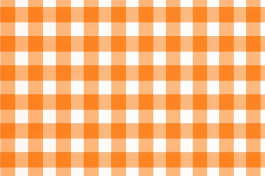 orange gingham seamless pattern background 