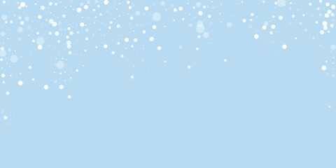 Fototapeta premium Snowy christmas background. Subtle flying snow