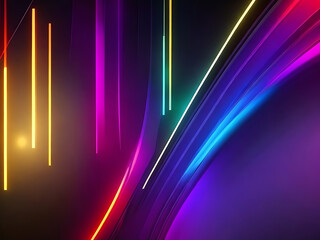 Abstract LED Light Background AI Generated 