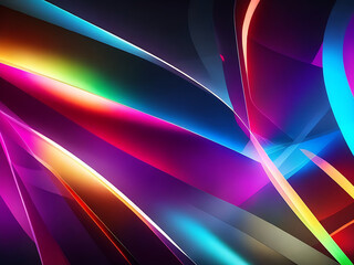 Abstract LED Light Background AI Generated 